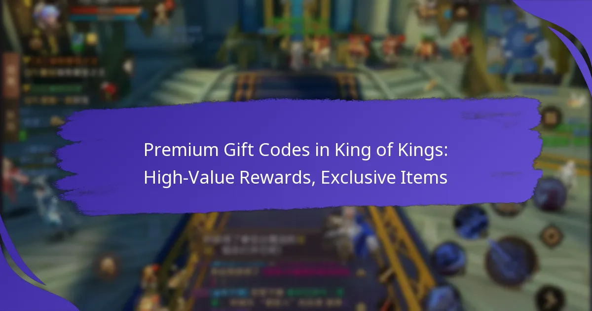 Premium Gift Codes in King of Kings: High-Value Rewards, Exclusive Items