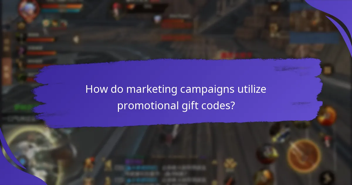 How do marketing campaigns utilize promotional gift codes?