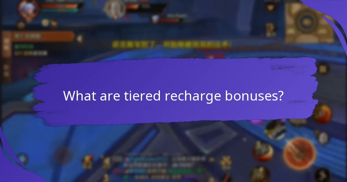 How do tiered recharge bonuses compare to other loyalty programs?
