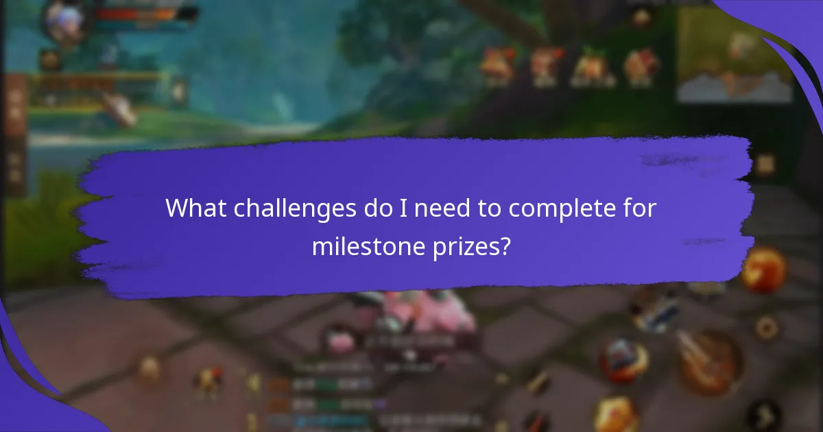 When do milestone prize events take place?